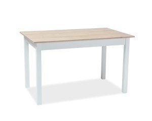 Стол раскладной Signal Horacy 100(140)x60  Дуб Сонома / Белый мат